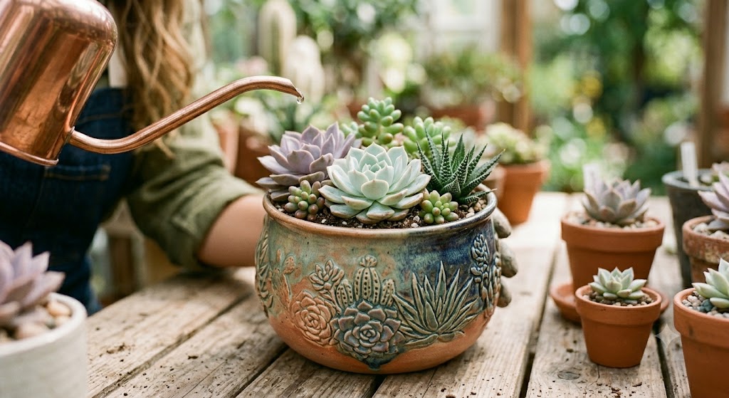 Como cultivar suculentas facilmente em Exterior vaso suculentas
