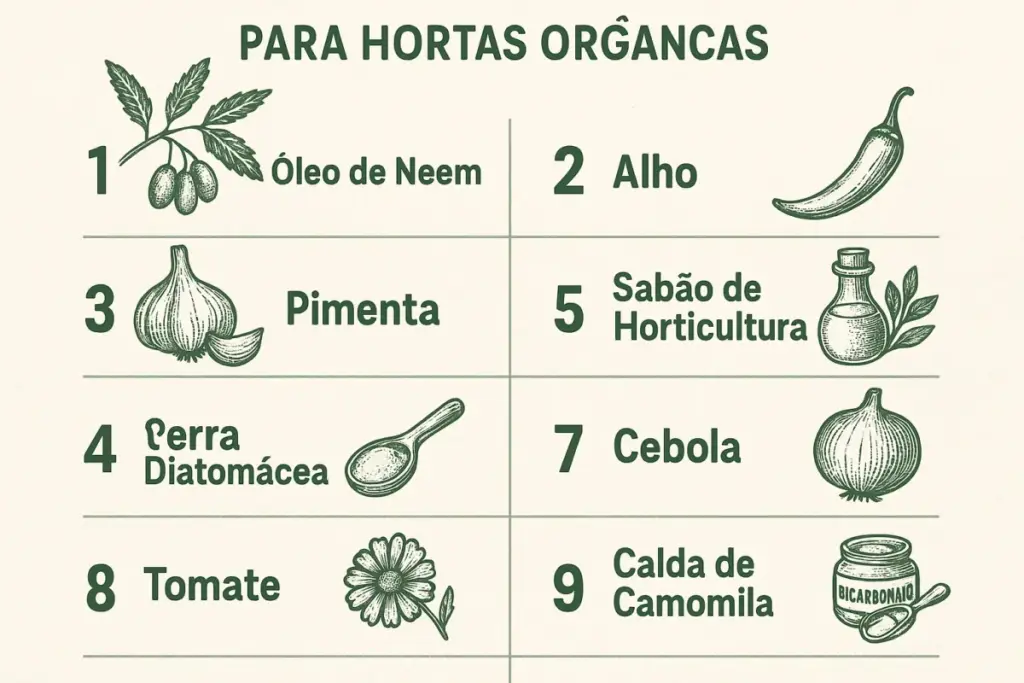 Top 10 Inseticidas Naturais Mais Eficazes para Hortas Orgânicas em Inseticidas Naturais Top 10 Inseticidas Naturais