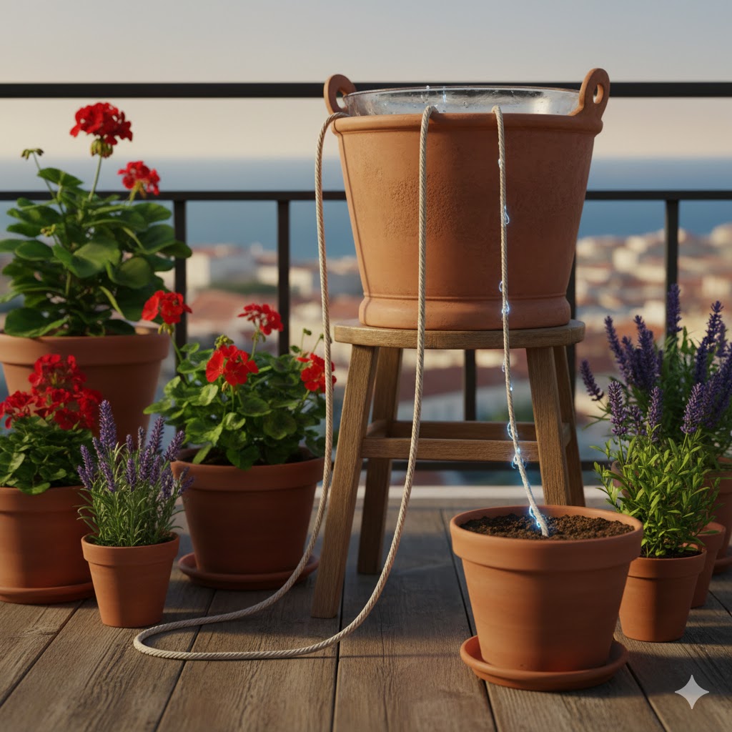 Flores em Vasos: Como Garantir que a sua Varanda sobrevive às Férias de Verão. em Utilidades Flores em Vasos: Como Garantir que a sua Varanda sobrevive às Férias de Verão.