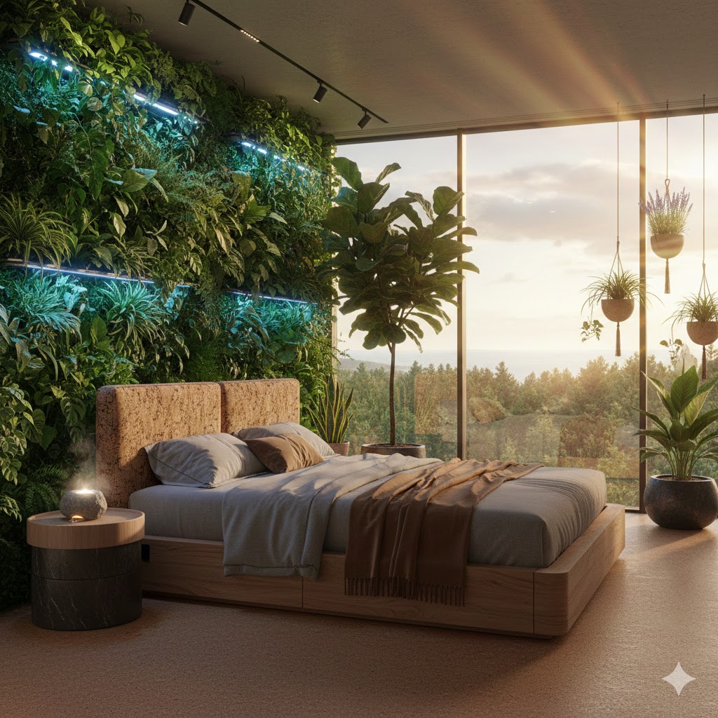 Biofilia em 2026: A Evolução do Design que Traz a Floresta para Dentro do Quarto em Curiosidades biofilia