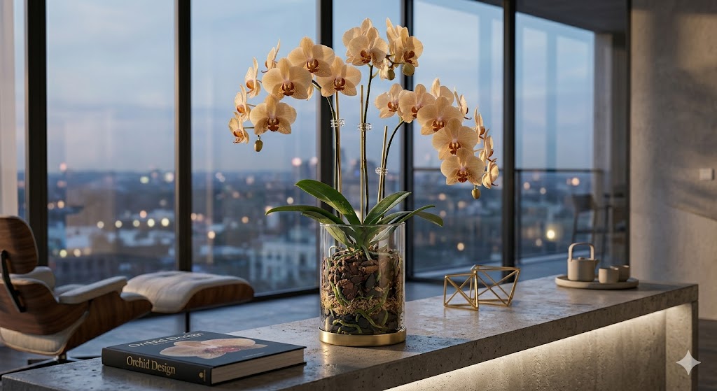 Orquídea em Vaso Transparente: Porque é Melhor em Flores comestíveis Orquídea em Vaso Transparente