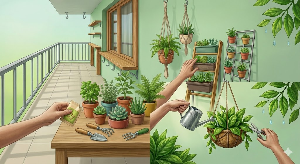 Como Criar um Jardim em Espaços Pequenos (Varanda ou Interior) em Exterior Jardim em Espaços Pequenos
