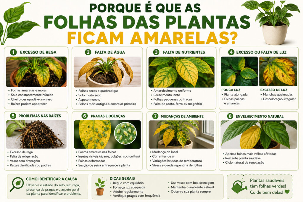Porque é que as Folhas das Plantas Ficam Amarelas? em Flores comestíveis Folhas das Plantas Ficam Amarelas