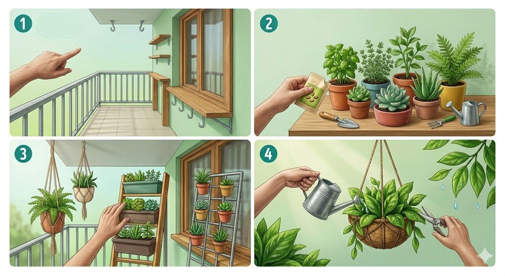 Como Criar um Jardim em Espaços Pequenos (Varanda ou Interior)